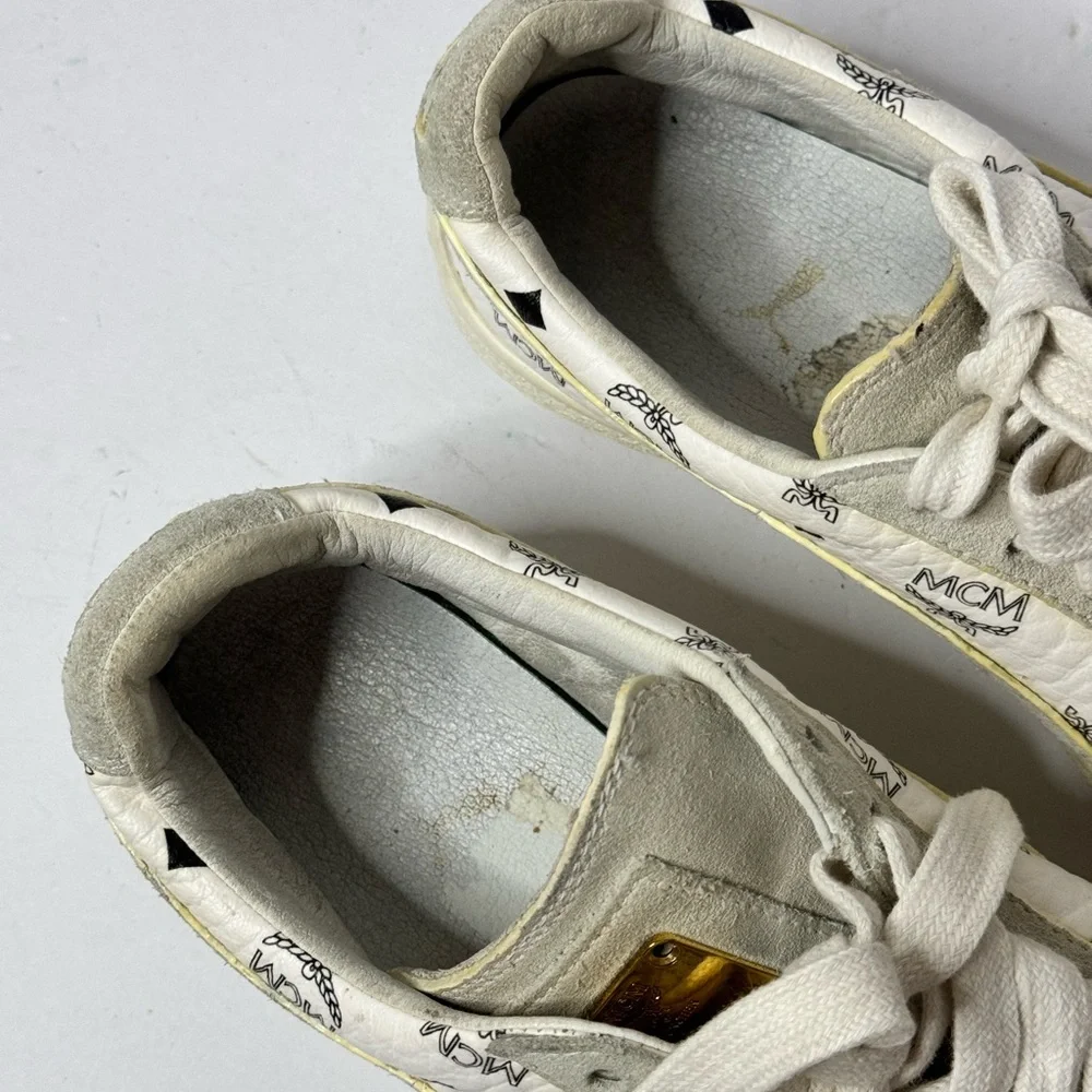 MCM x Puma US8 Classic White Suede Women’s Sneakers - Picture 9 of 16
